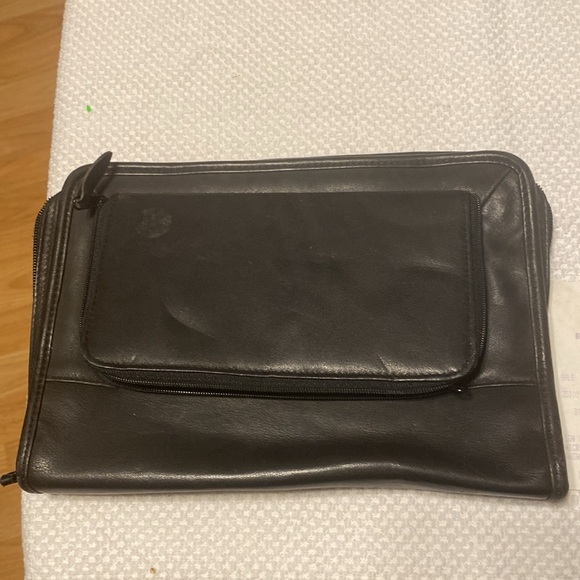 Black leather notebook bag Wilson’s leather - Picture 2 of 6